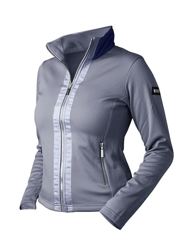 Equestrian Stockholm Fleece Jacket - Crystal Grey