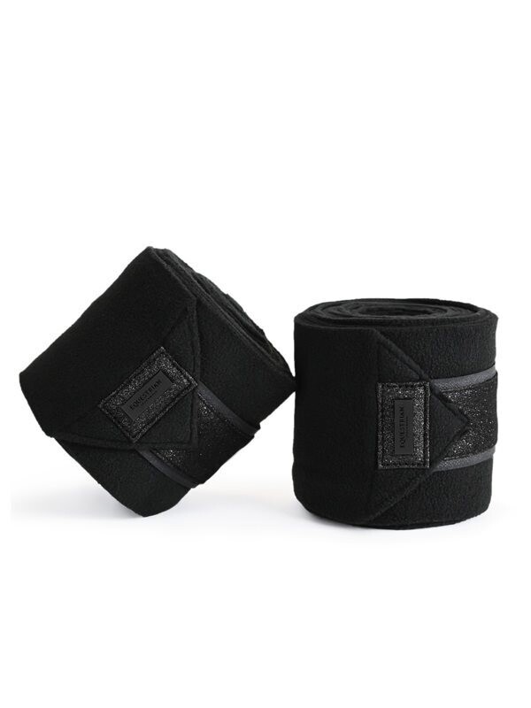 Equestrian Stockholm Bandages - All Black Glimmer