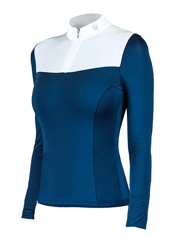 Equestrian Stockholm Light Breeze Top - Blue Meadow