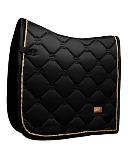 Equestrian Stockholm Dressuur Zadeldekje - Black Gold