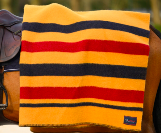 Dominick - Golden Stripe Wollen Deken