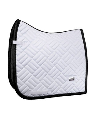 Equestrian Stockholm Dressuur Zadeldekje - White Black