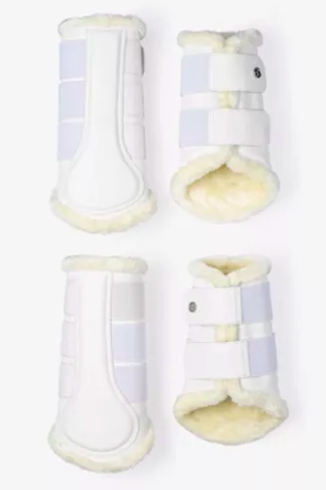 PS of Sweden Beenbeschermers white 4-pack