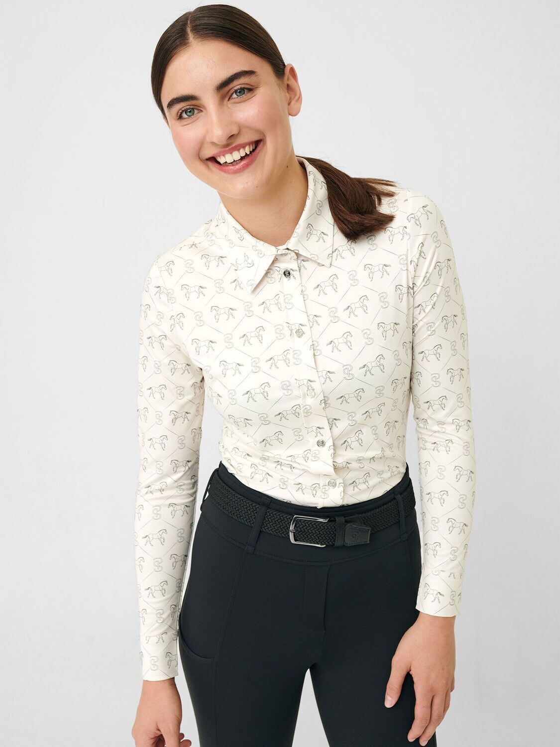 PS of Sweden SS24 Estelle Running Horse Shirt