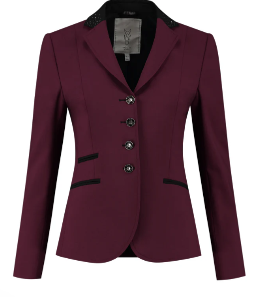 Juul C Wedstrijdjasje Burgundy Black Swarovski