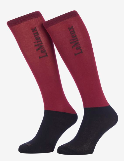 LeMieux Competitie Sokken - FW&#39; 24, Maat/Kleur: Ember - S