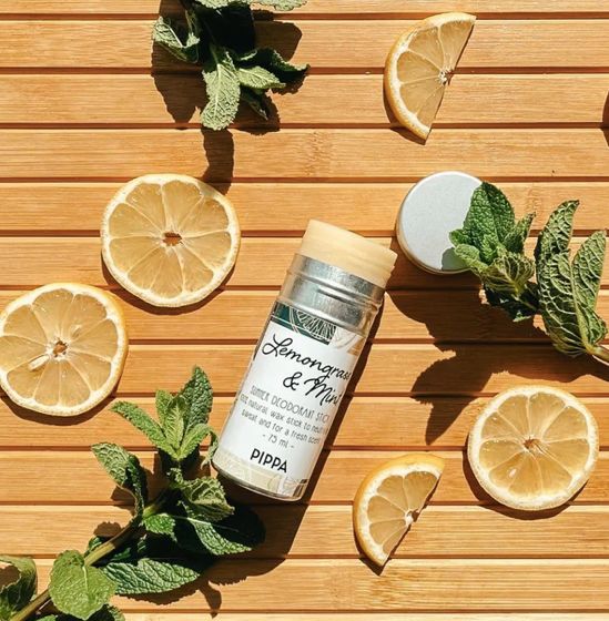 PIPPA Lemongrass &amp; Mint Summer Deodorant Stick