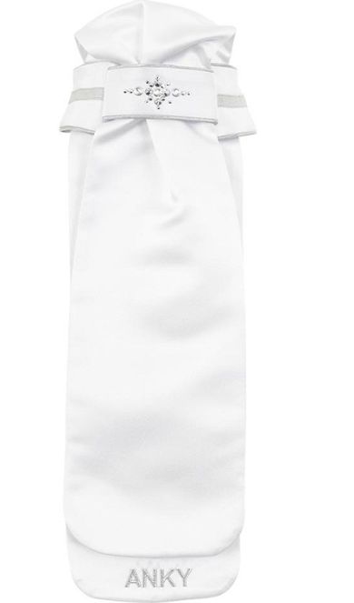 ANKY® plastron Stone-DeLuxe - Wit/Zilver