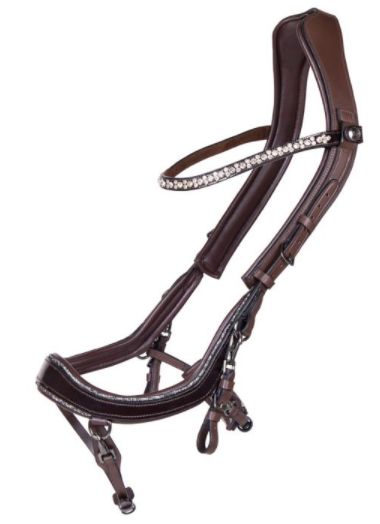 Presteq - Hoofdstel FaySport Glitter Bruin