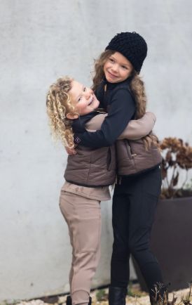 Mini Ros Softshell Romee Rijlegging - Taupe