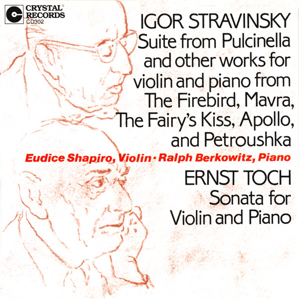 CD302: Eudice Shapiro &quot;Igor Stravinsky, Ernst Toch&quot;