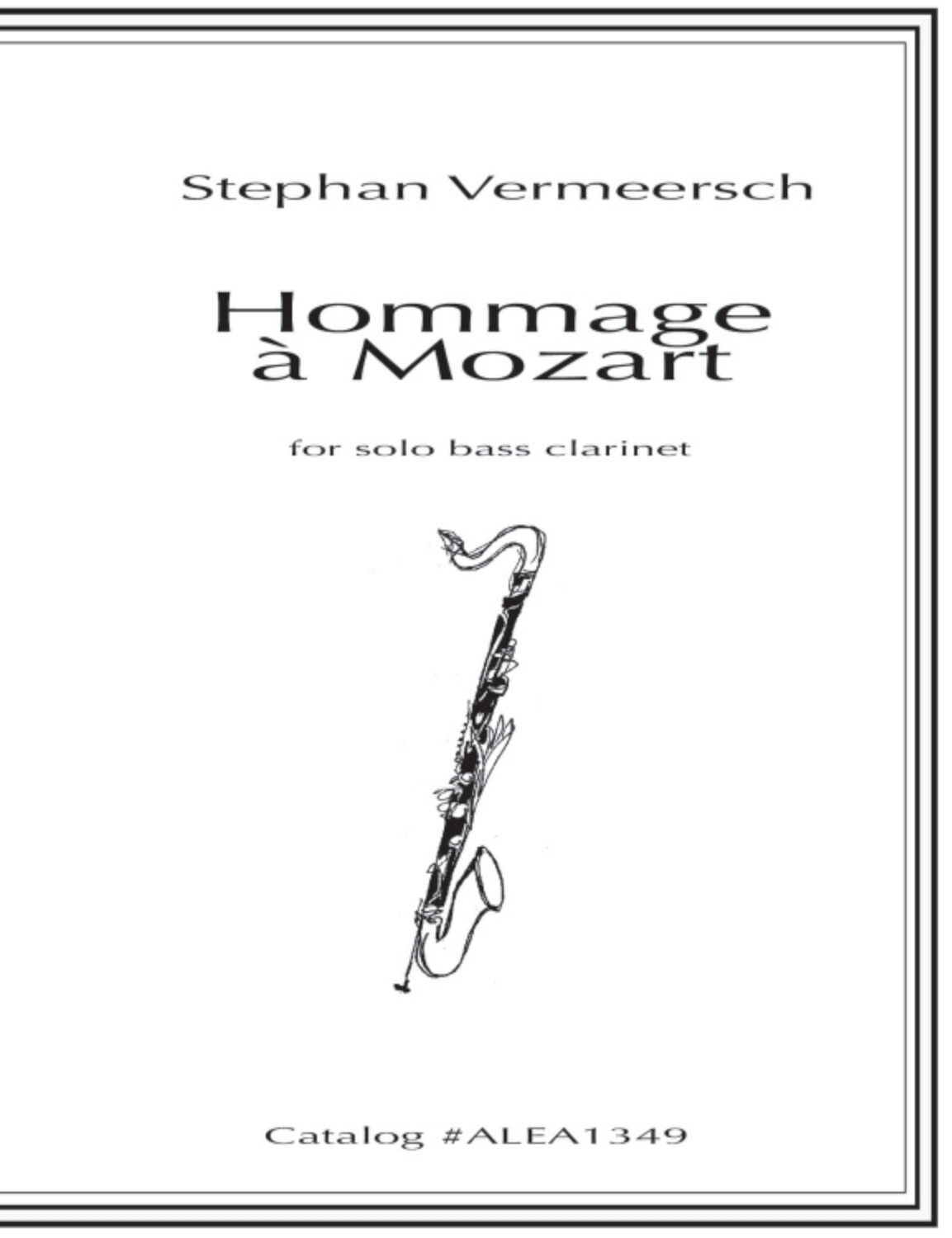 Vermeersch: Hommage à Mozart (Hard Copy)