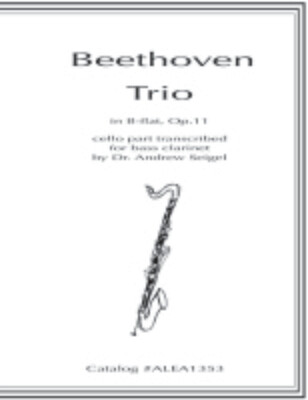 Beethoven: Trio - bass clarinet part (Hard Copy)