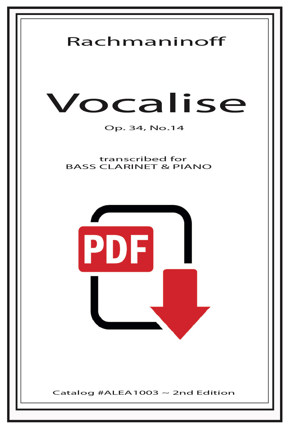 Rachmaninoff: Vocalise (PDF)