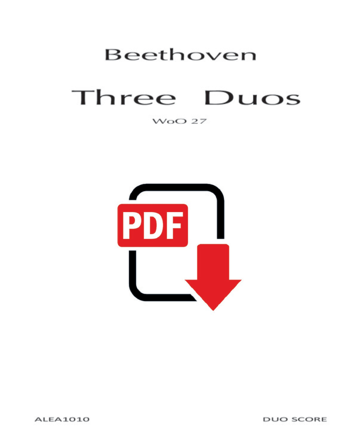 Beethoven: Three Duos (PDF)