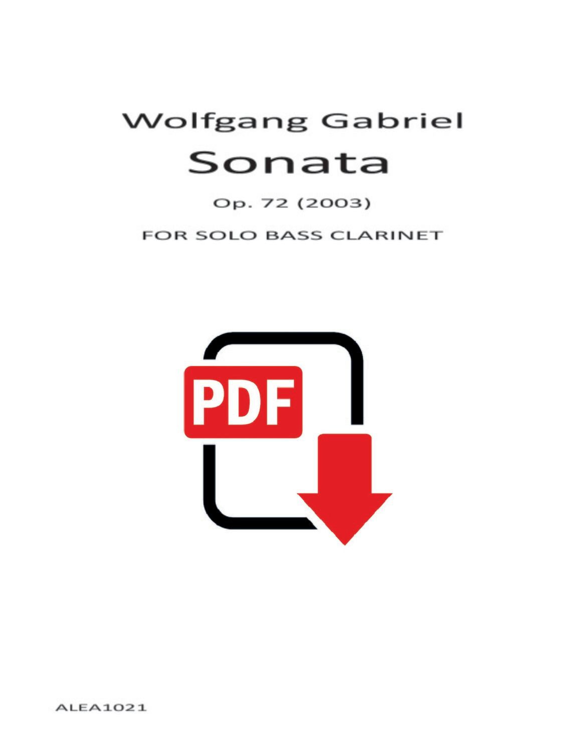 Gabriel: Sonata Op.72 (PDF)