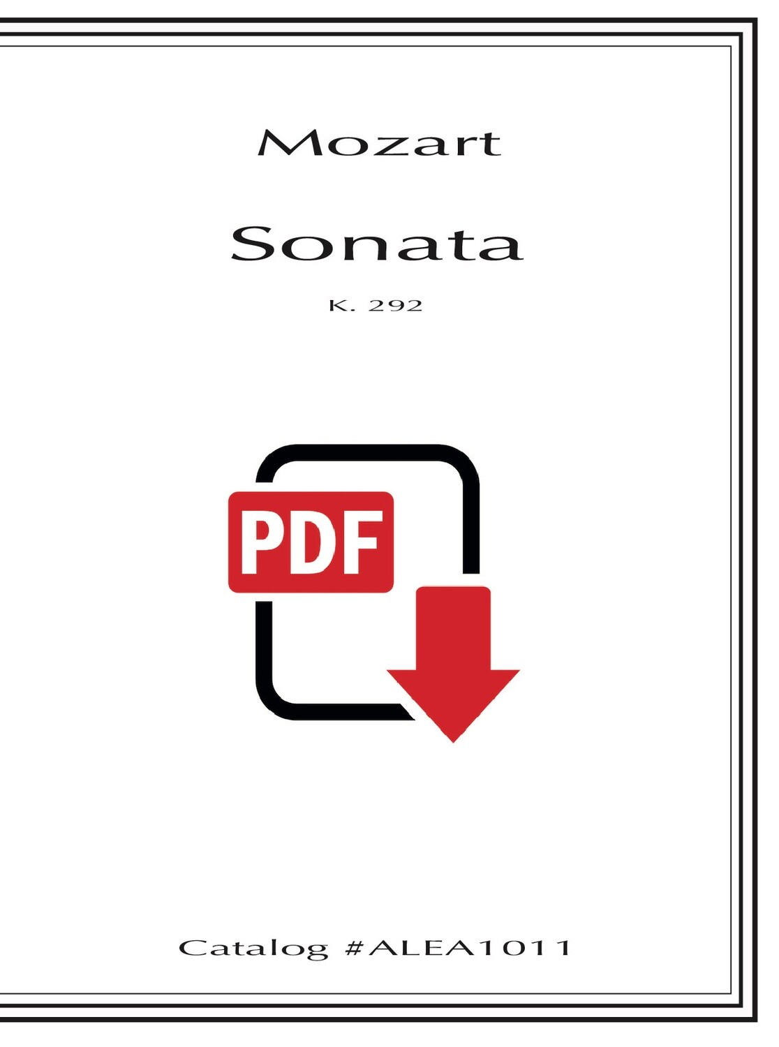 Mozart: Sonata K. 292 (PDF)