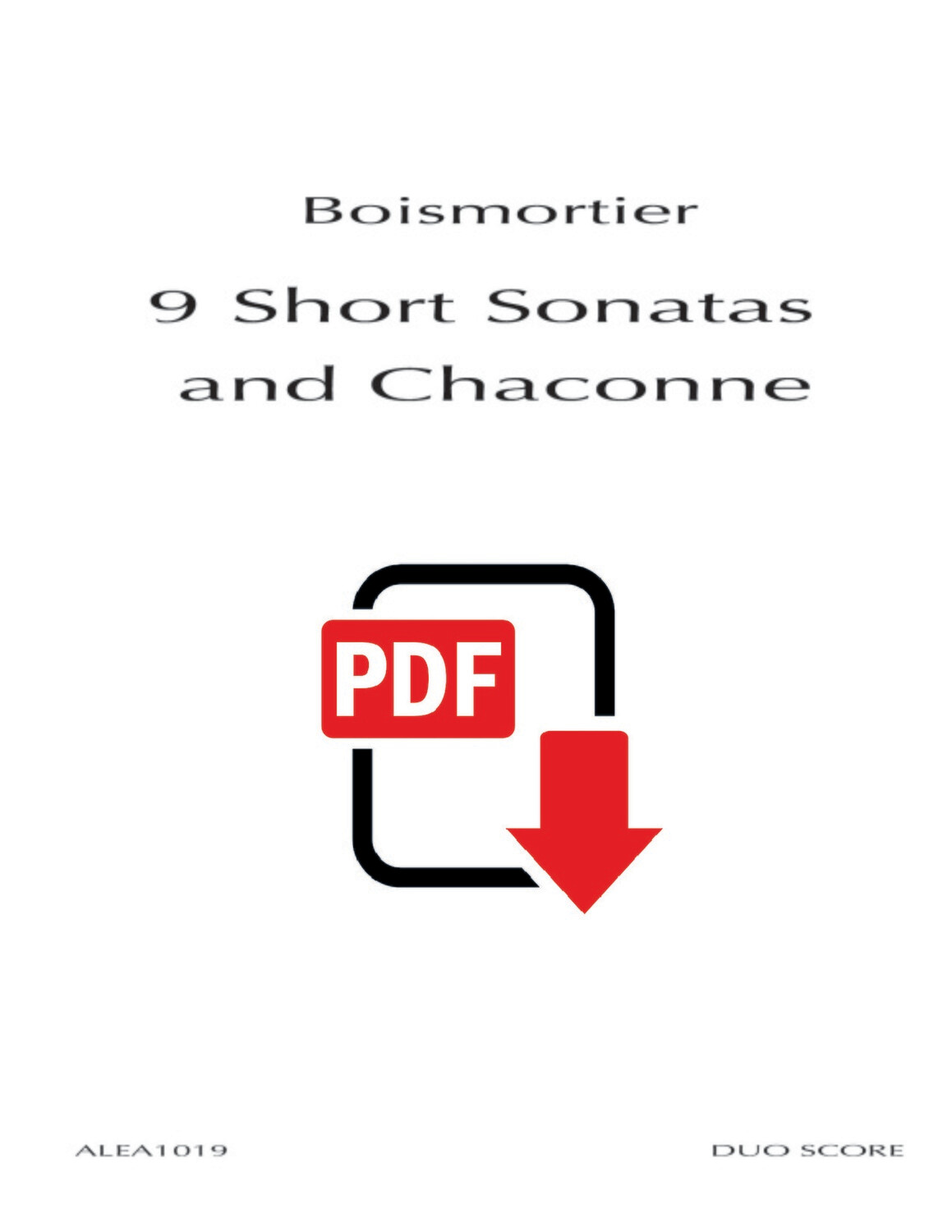 Boismortier: 9 Short Sonatas and Chaconne (PDF)