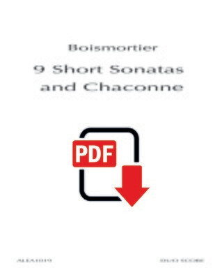 Boismortier: 9 Short Sonatas and Chaconne (PDF)