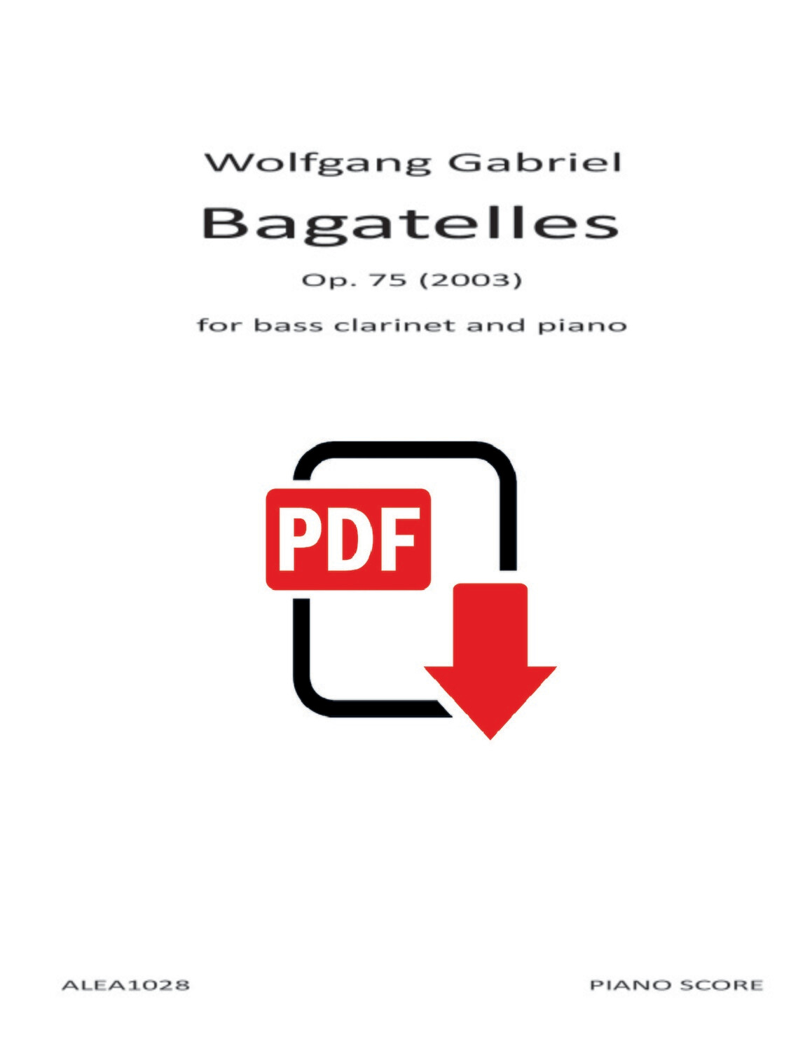 Gabriel: Bagatelles Op.75 (PDF)