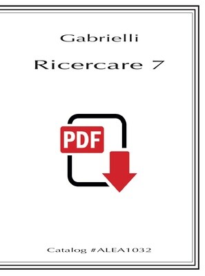 Gabrielli: Ricercare 7 (PDF)