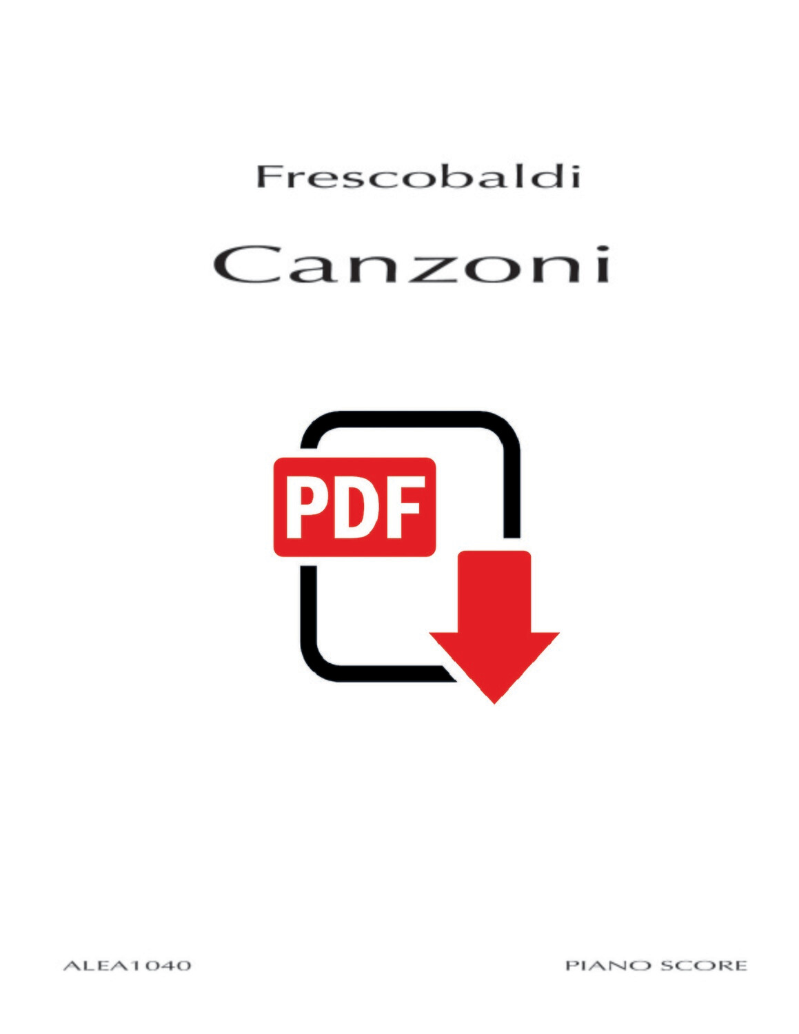 Frescobaldi: Canzoni (PDF)