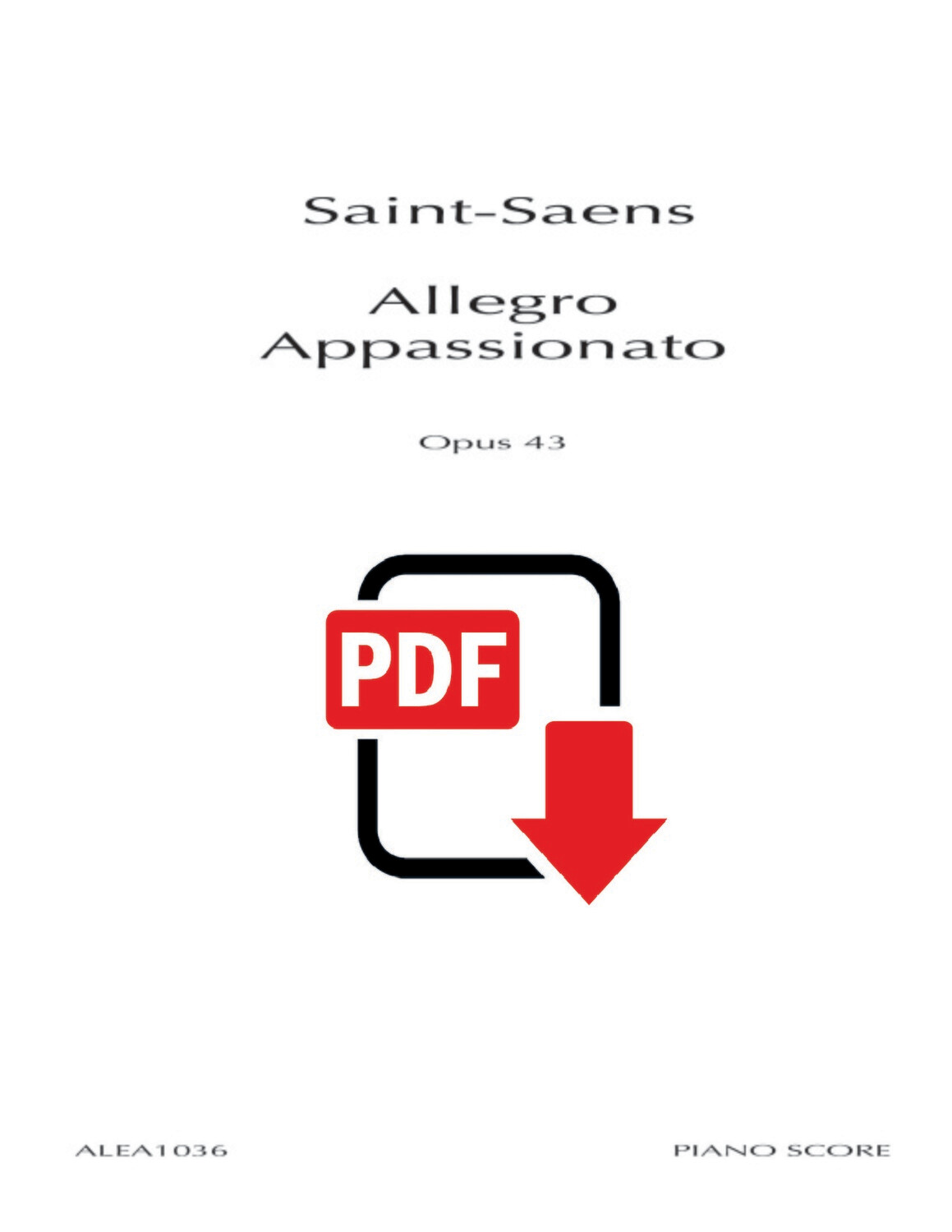 Saint-Saëns: Allegro Appassionato (PDF)