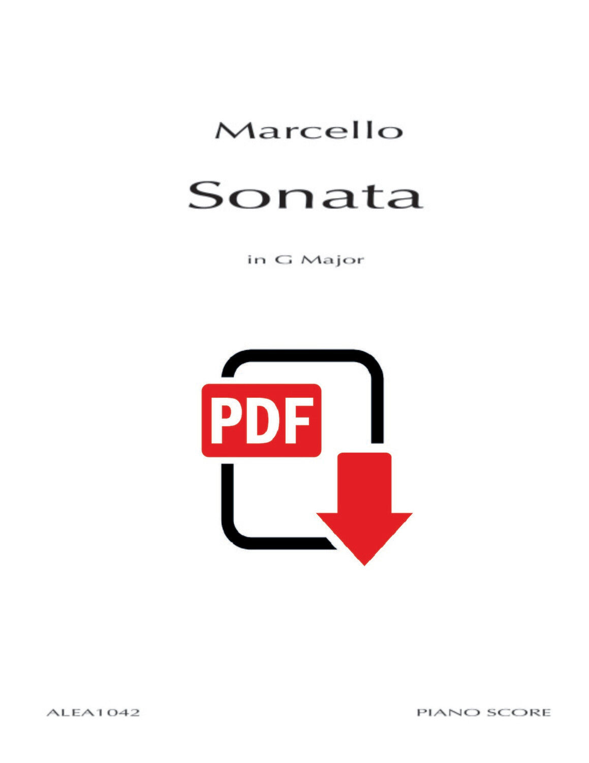 Marcello: Sonata in G major (PDF)