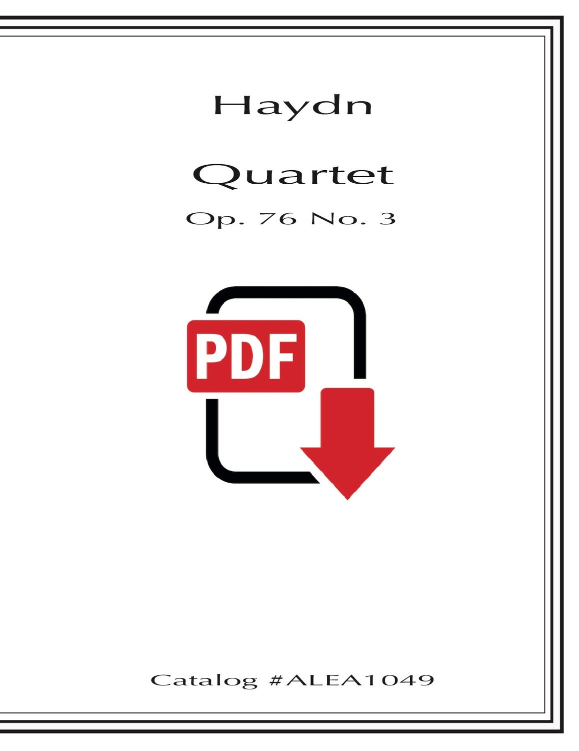 Haydn: Quartet Op.76 No.3 (PDF)
