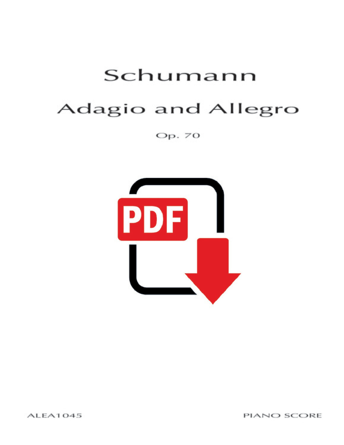 Schumann: Adagio & Allegro Op.70 (PDF)
