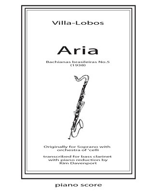 Villa-Lobos: Aria from Bachianas brasileiras no.5 (Hard Copy)