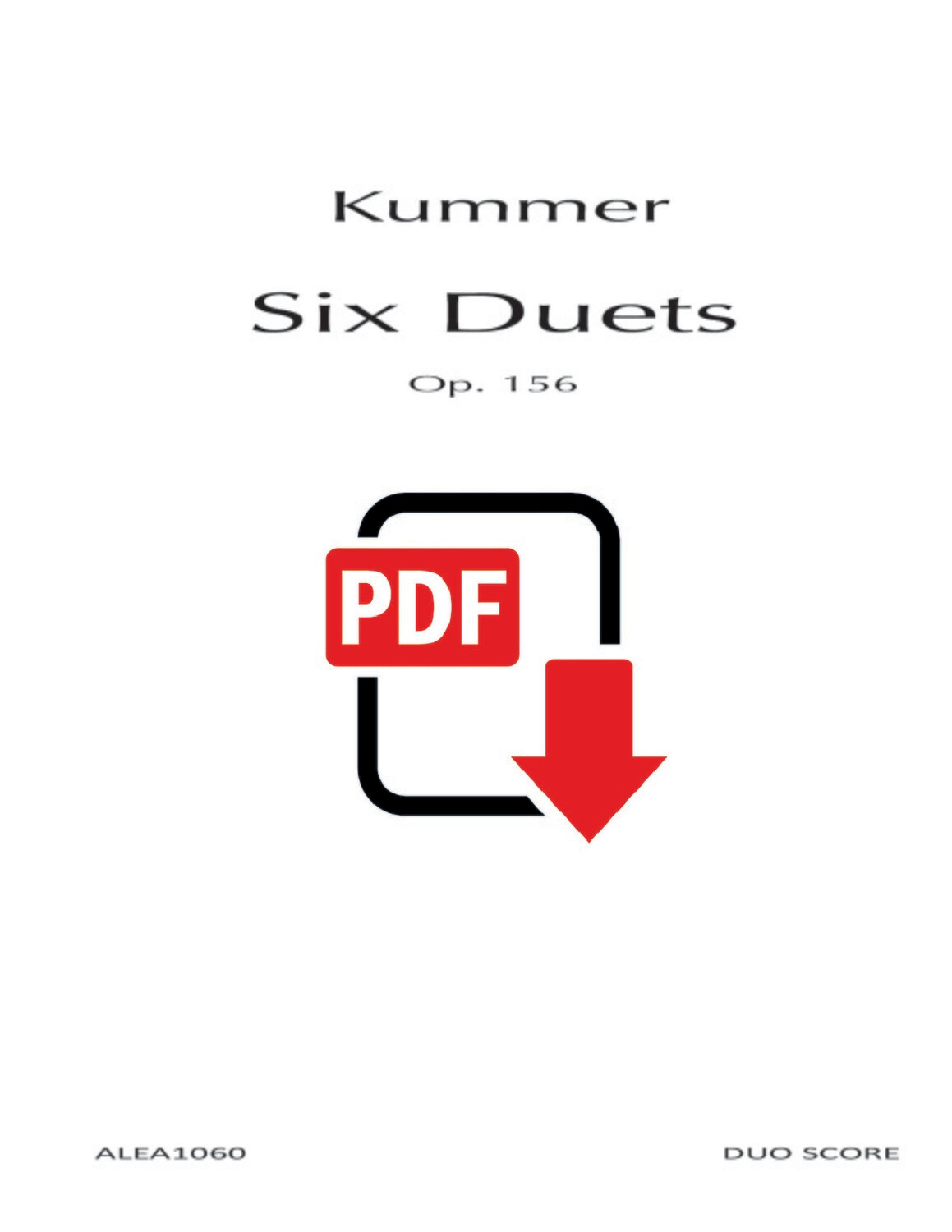 Kummer: Six Duets Op.156 (PDF)