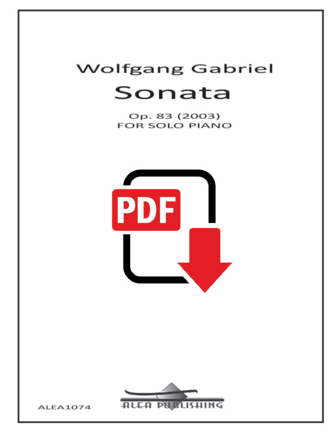 Gabriel: Piano Sonata Op.83 (PDF)
