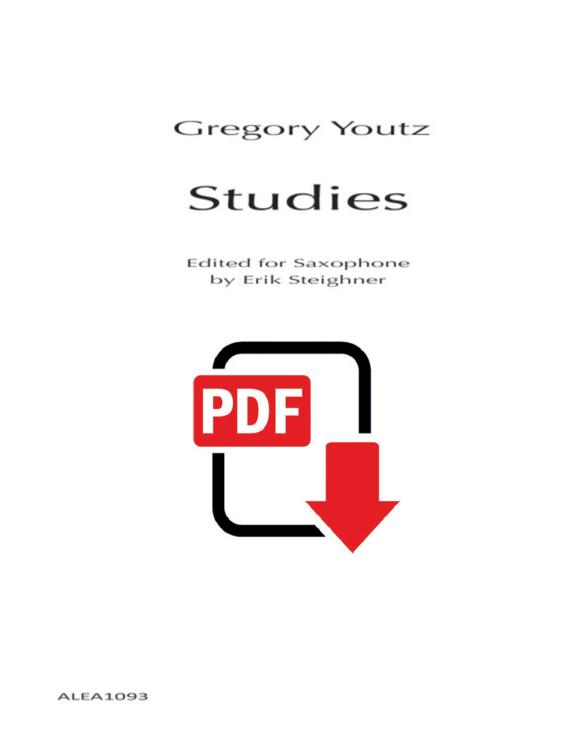 Youtz: Studies for Saxophone (PDF)