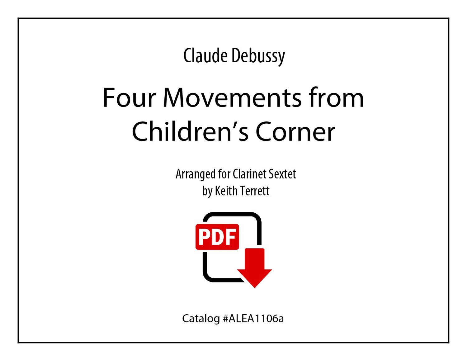 Debussy: Four Movements from Children&#39;s Corner (PDF)