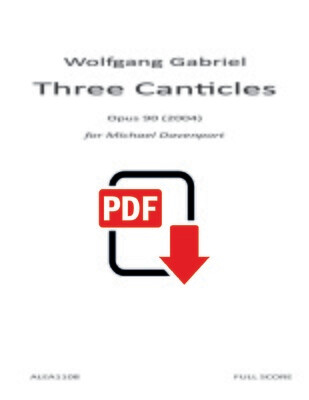 Gabriel: Three Canticles Op.90 (PDF)