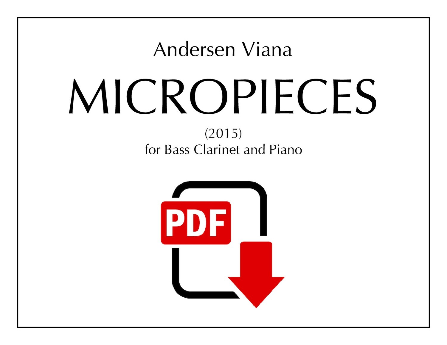 Viana: Micropieces for bass clarinet and piano (PDF)