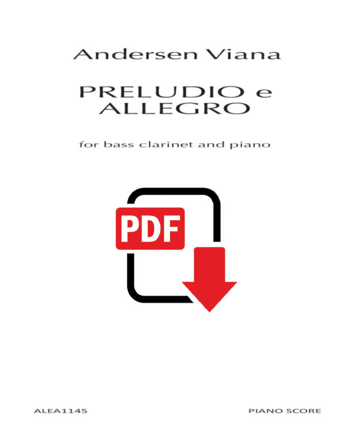 Viana: PRELUDIO e ALLEGRO for Bass Clarinet and Piano (PDF)