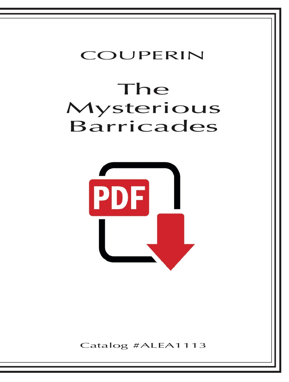 Couperin: The Mysterious Barricades (PDF)