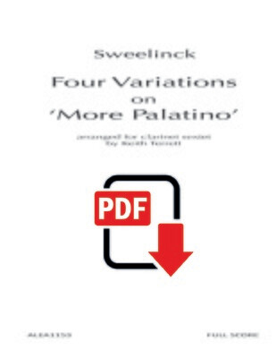 Sweelinck: Four Variations on 'More Palatino' (PDF)