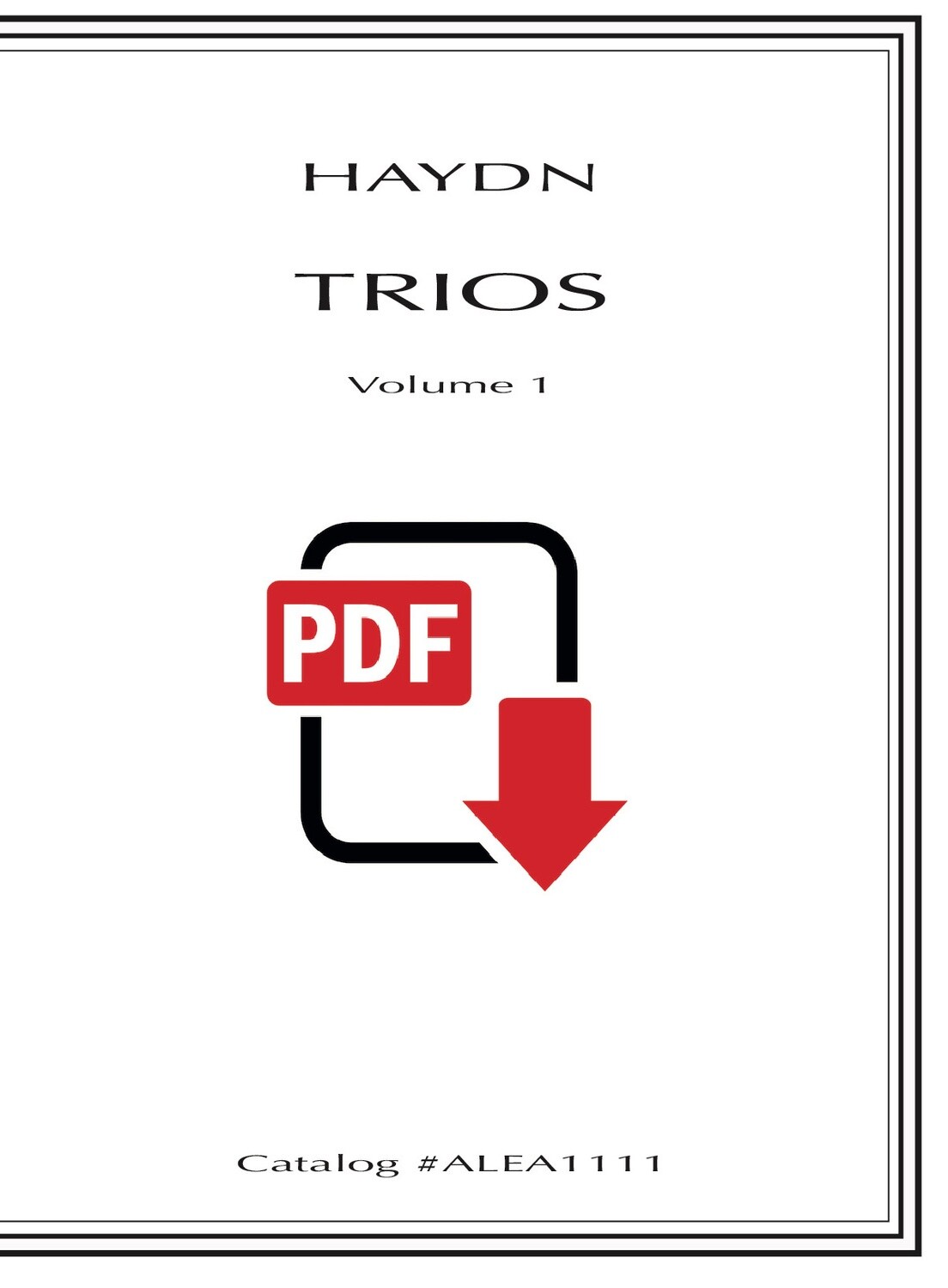 Haydn: Trios Vol. 1 (PDF)