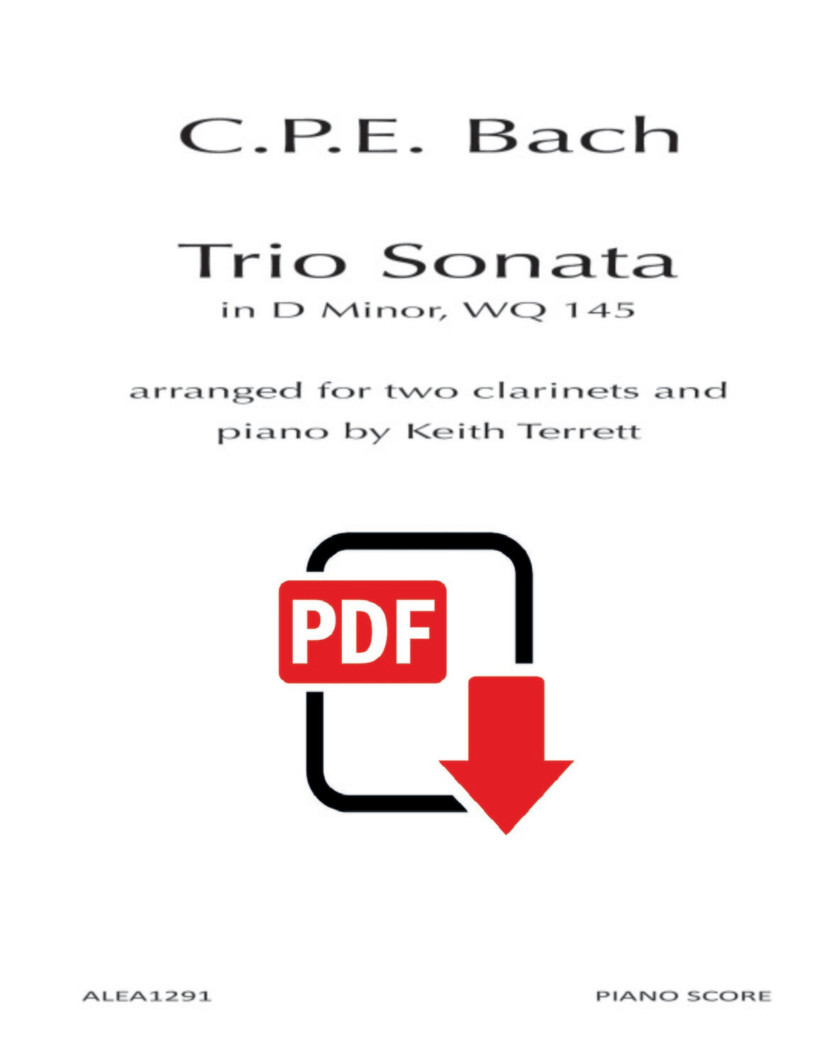 CPE Bach: Trio Sonata (PDF)