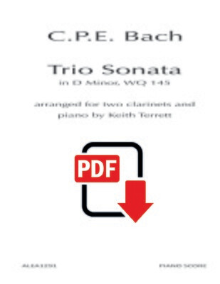 CPE Bach: Trio Sonata (PDF)