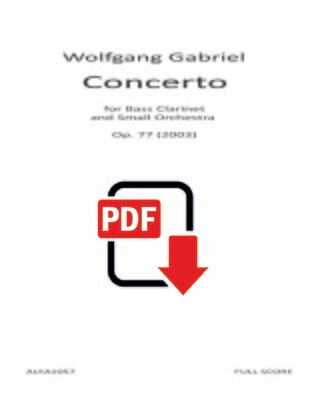 Gabriel: Concerto Op. 77 (PDF-full score/parts)