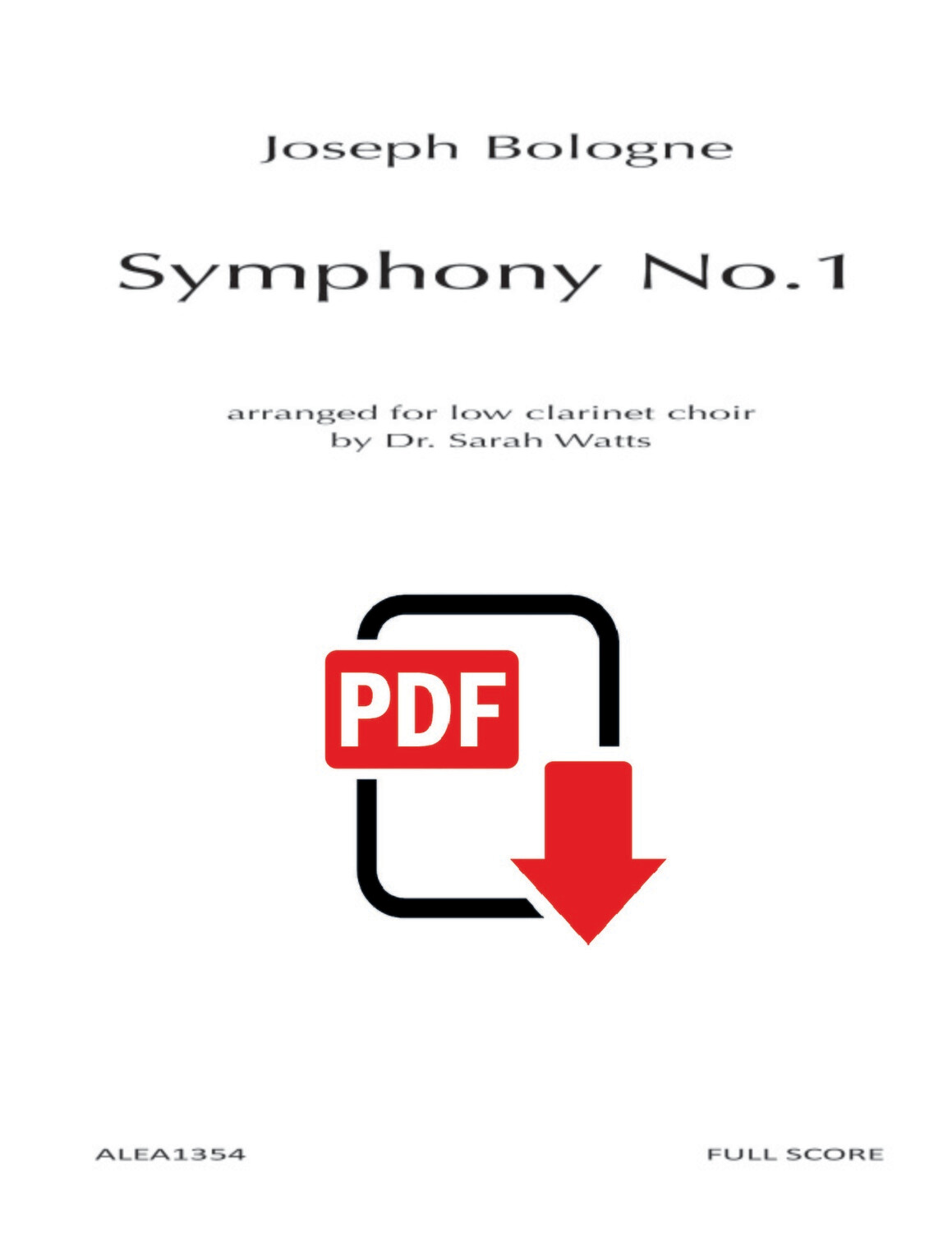 Bologne: Symphony No. 1 (PDF)