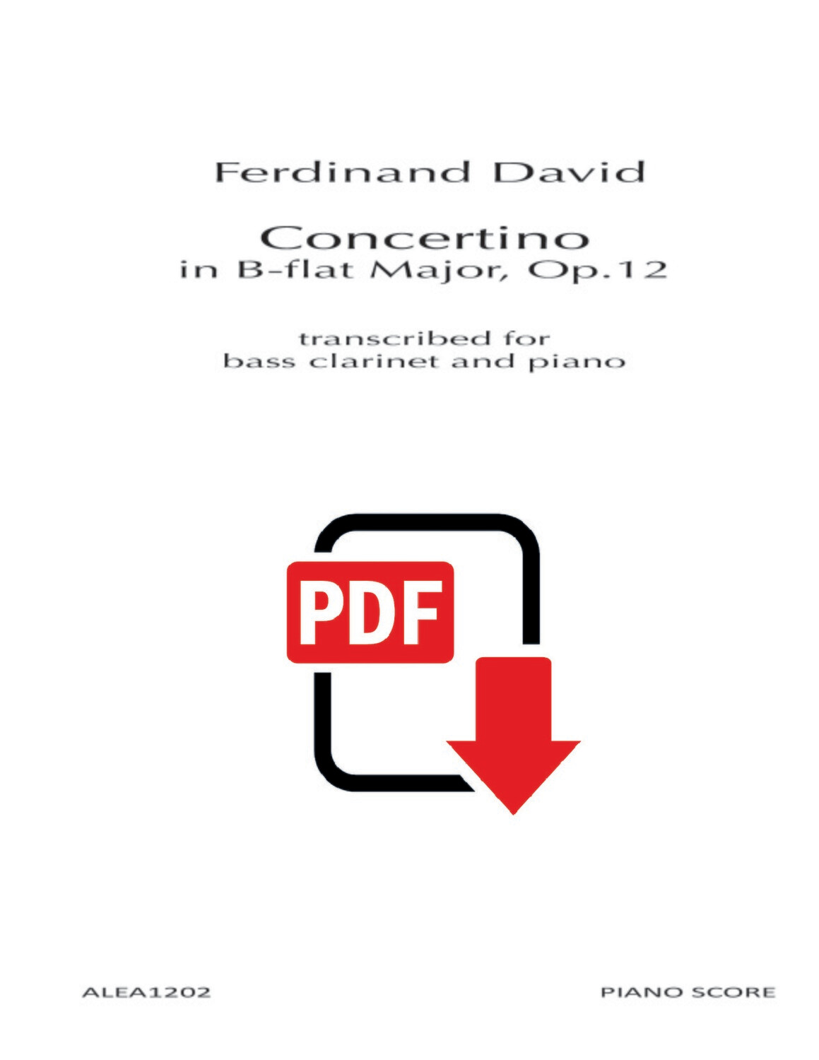 David: Concertino in B-flat Major, Op.12 (PDF)
