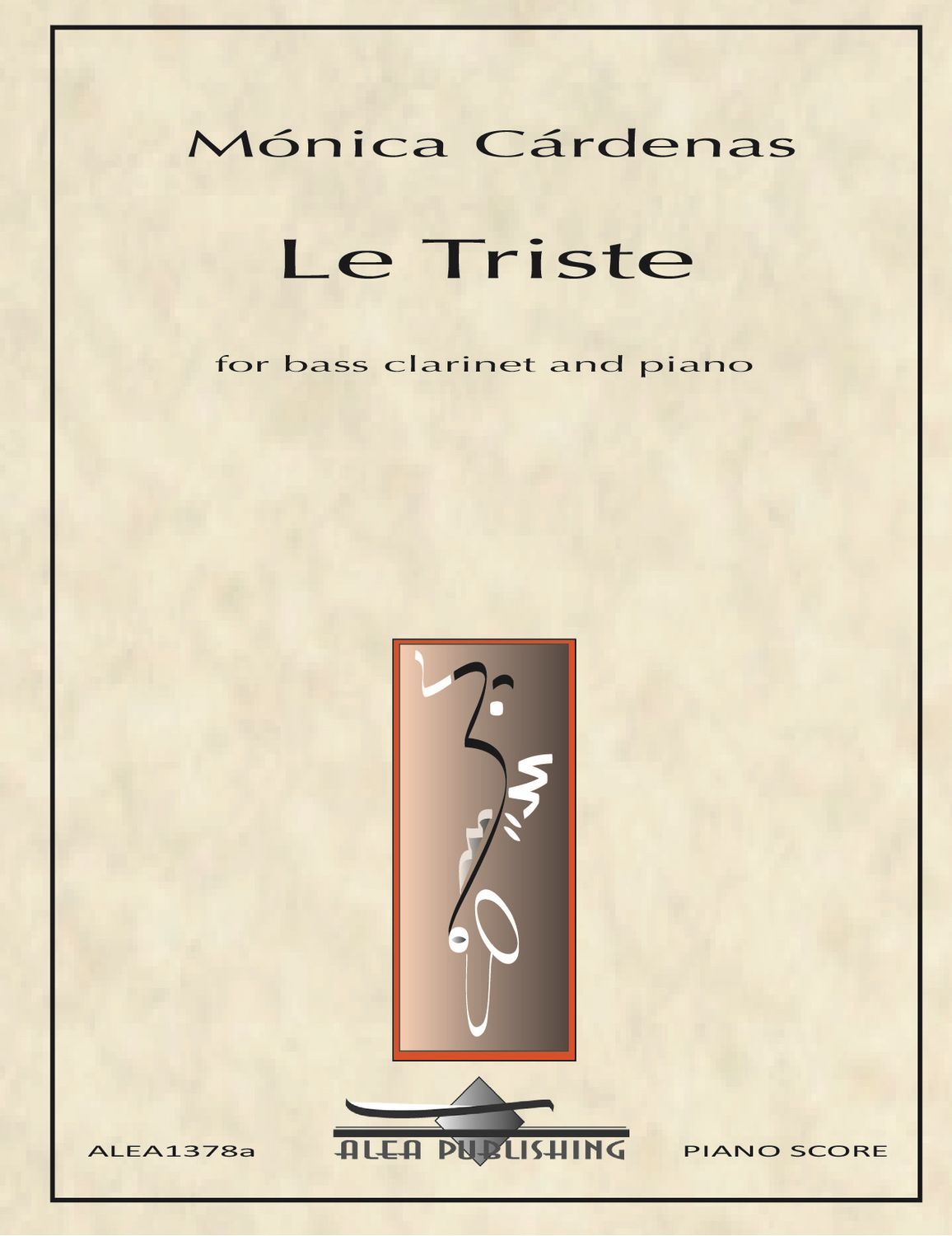 Cardenas: Le Triste for bass clarinet and piano (Hard Copy)