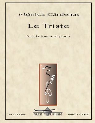 Cardenas: Le Triste for clarinet and piano (Hard Copy)