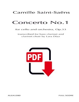 Saint-Saëns: Concerto Op.33 for bass clarinet and clarinet choir (PDF)