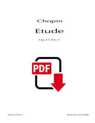 Chopin: Etude Op.25 No.7 (PDF)